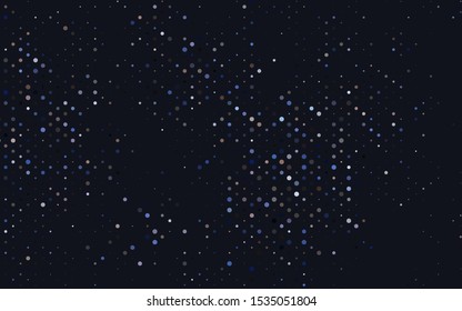 Light Black vector template with circles. Modern abstract illustration with colorful water drops. Template for your brand book.