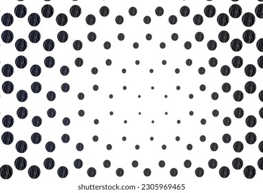 Light black vector template with circles. Illustration with set of shining colorful abstract circles. Pattern of water, rain drops.