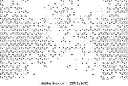 Light Black vector template with crystals, triangles. Triangles on abstract background with colorful gradient. Pattern for busines ad, booklets, leaflets