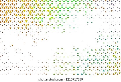 Light Black vector template with crystals, triangles. Modern abstract illustration with colorful triangles. Modern template for your landing page.