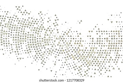 Light Black vector template with crystals, triangles. Decorative design in abstract style with triangles. Template for wallpapers.