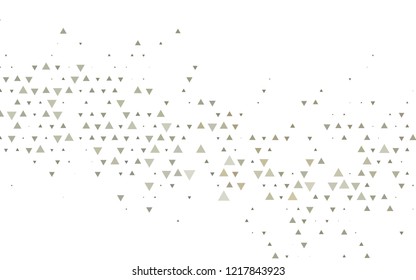Light Black vector template with crystals, triangles. Beautiful illustration with triangles in nature style. Modern template for your landing page.