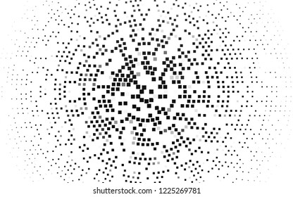 Light Black vector template with crystals, rectangles. Decorative design in abstract style with rectangles. Pattern can be used for websites.