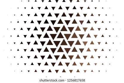 Light Black vector template with crystals, triangles. Glitter abstract illustration with triangular shapes. Pattern for busines ad, booklets, leaflets