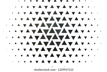 Light Black vector template with crystals, triangles. Glitter abstract illustration with triangular shapes. Modern template for your landing page.