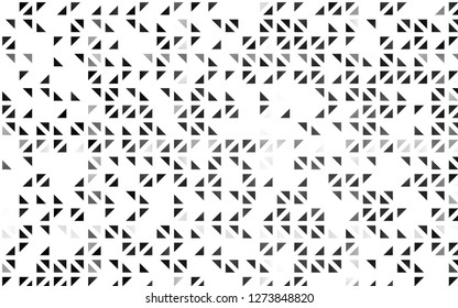 Light Black vector template with crystals, triangles. Abstract gradient illustration with triangles. Pattern for commercials.