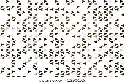 Light Black vector template with crystals, triangles. Beautiful illustration with triangles in nature style. Template for wallpapers.