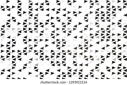 Light Black vector template with crystals, triangles. Illustration with set of colorful triangles. Best design for your ad, poster, banner.