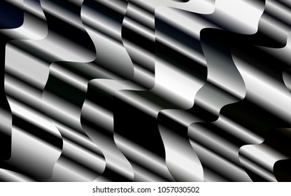 Light Black vector template with lava shapes. Creative geometric illustration in marble style with gradient. A completely new template for your business design.