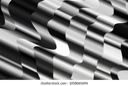 Light Black vector template with lava shapes. Colorful abstract illustration with gradient lines. New composition for your brand book.
