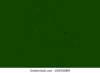 Light Black vector template with poker symbols. Colorful gradient with signs of hearts, spades, clubs, diamonds. Pattern for ads of parties, events in Vegas.