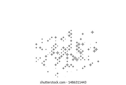 Light Black vector template with sky stars. Shining colored illustration with stars. The pattern can be used for new year ad, booklets.