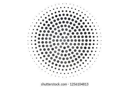 Light Black vector texture with colorful hexagons. Colorful hexagons on white backdrop. Pattern for texture of wallpapers.
