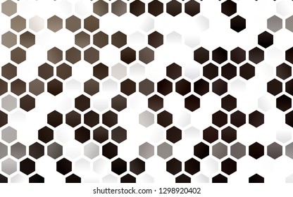 Light Black vector texture with colorful hexagons. Illustration of colored hexagons on white surface. Beautiful design for your business advert.