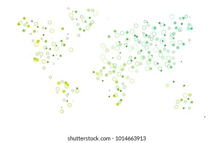 Light Black vector  texture with disks. Blurred decorative design in abstract style with bubbles. The pattern can be used for ads, leaflets of liquid.
