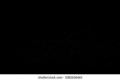 Light Black vector  texture with disks. Beautiful colored illustration with blurred circles in nature style. New design for ad, poster, banner of your website.