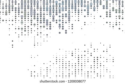 Light Black vector texture with disks. Illustration with set of shining colorful abstract circles. Design for business adverts.