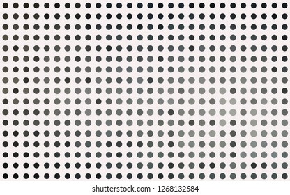 Light Black vector texture with disks. Blurred bubbles on abstract background with colorful gradient. Pattern of water, rain drops.