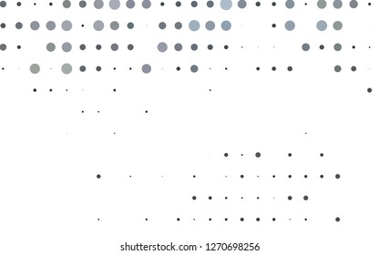 Light Black vector texture with disks. Blurred bubbles on abstract background with colorful gradient. Design for posters, banners.