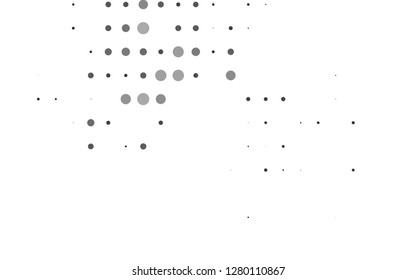 Light Black vector texture with disks. Illustration with set of shining colorful abstract circles. Pattern of water, rain drops.