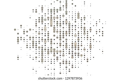 Light Black vector texture with disks. Modern abstract illustration with colorful water drops. Design for posters, banners.