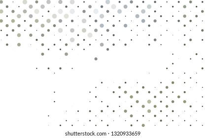Light Black vector texture with disks. Illustration with set of shining colorful abstract circles. Pattern for ads, leaflets.