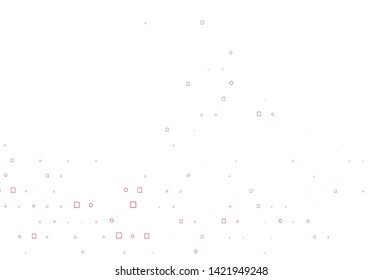 Light Black vector texture with disks, rectangles. Decorative design in abstract style with circles, rectangles. Design for business adverts.