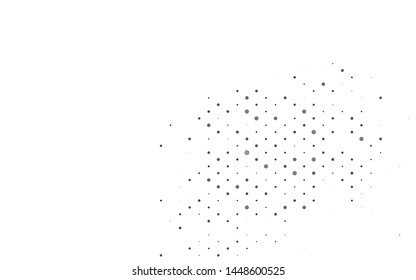 Light Black vector texture with disks. Abstract illustration with colored bubbles in nature style. Design for business adverts.