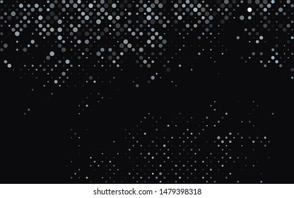 Light Black vector texture with disks. Abstract illustration with colored bubbles in nature style. Pattern for ads, booklets.