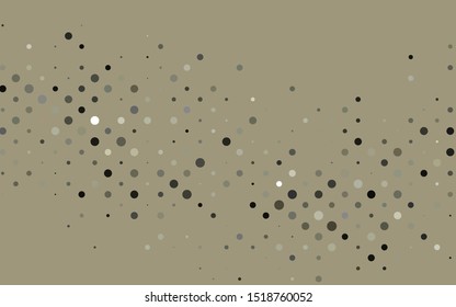 Light Black vector texture with disks. Blurred bubbles on abstract background with colorful gradient. Pattern for beautiful websites.