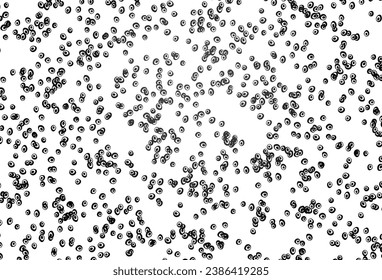 Light Black vector texture with disks. Blurred decorative design in abstract style with bubbles. Pattern of water, rain drops.