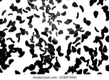 Light Black vector texture with random forms. Modern abstract illustration with colorful random forms. Simple design for your web site.