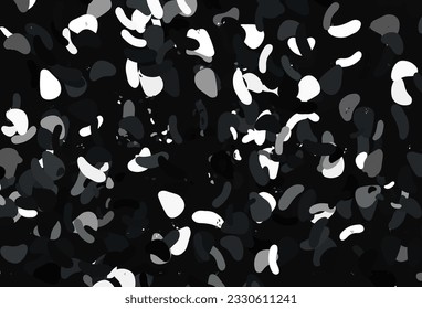 Light Black vector texture with random forms. Illustration with colorful gradient shapes in abstract style. Background for a cell phone.