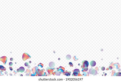 Light Blob Art Vector Transparent Background. Shape Fluid Banner. Iridescent Organic Liquid Cover. Neon Creative Brochure.