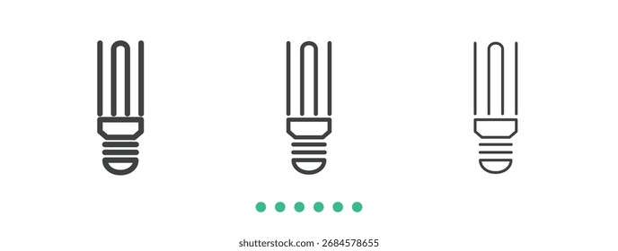 Light blub icon. Thin line icon vector