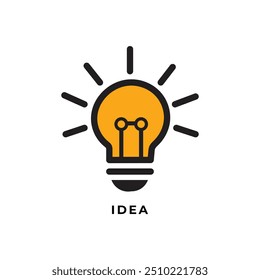 Light blub idea icon symbol