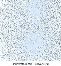 light blue 3D stucco structure pattern with irregular little embossed dot shaped elements, vector illustration