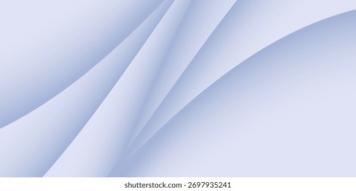 fondo abstracto azul claro con ondas de sombra 3D realistas, Vector eps10
