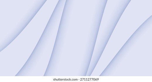 light blue abstract background with realistic 3D shadow waves, vector eps10