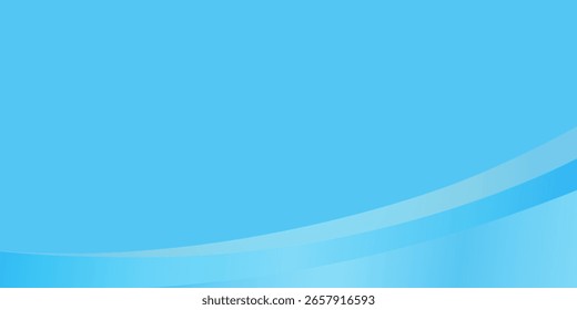 Fondo abstracto azul claro con líneas curvas suaves y capas degradadas, creando un diseño limpio y moderno. Vector eps10