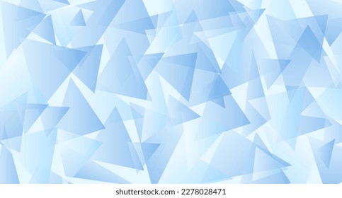 Light blue abstract background with triangles. Backdrop for postcards and banners, for advertising and business, posters, websites and covers, vector illustration for graphic design