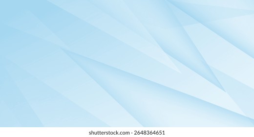 Light blue abstract background vector illustration with triangle geometric shapes and copy space.