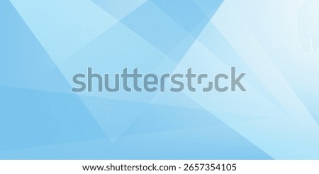 Light blue abstract background vector illustration with triangle geometric shapes and copy space. Suitable for backgrounds, banners, flyers, templates, and presentations