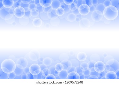 Light blue. Abstract bokeh light bubble with blue color background template.