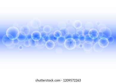 Light blue. Abstract bokeh light bubble with blue color background template.