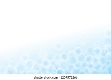 Light blue. Abstract bokeh light bubble with blue color background template.