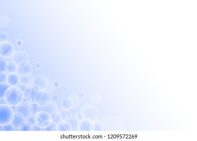Light blue. Abstract bokeh light bubble with blue color background template.