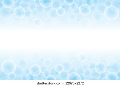 Light blue. Abstract bokeh light bubble with blue color background template.