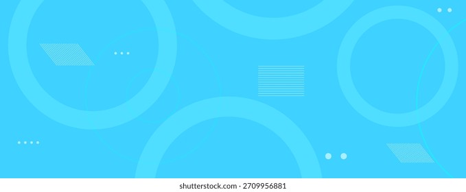 Light blue abstract circles with minimal dotted and striped elements, modern geometric pattern ideal for banner, wallpaper, web design, social media background and creative graphic projects.
