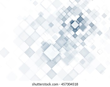 Light blue abstract geometric cube background for technology presentation